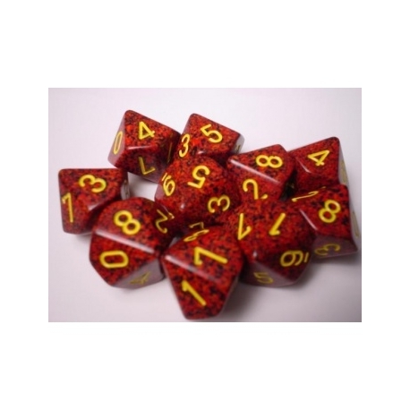 Chessex Speckled Polyhedral Ten d10 Set - Mercury