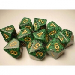 Chessex Speckled Polyhedral Ten d10 Set - Golden Recon
