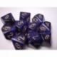 Chessex Speckled Polyhedral Ten d10 Set - Golden Cobalt