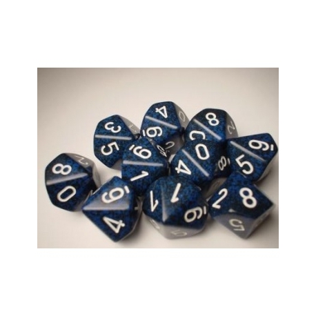 Chessex Speckled Polyhedral Ten d10 Set - Stealth