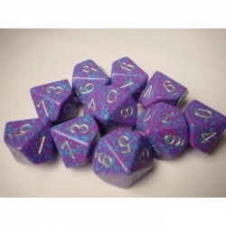 Chessex Speckled Polyhedral Ten d10 Set - Silver Tetra