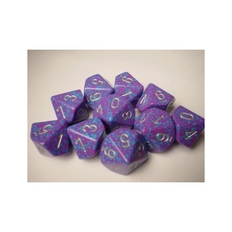 Chessex Speckled Polyhedral Ten d10 Set - Silver Tetra