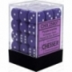 Chessex Opaque 12mm d6 with pips Dice Blocks (36 Dice) - Purple w/white