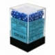 Chessex Speckled 12mm d6 Dice Blocks with Pips (36 Dice) - Water