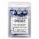 Chessex Gemini Polyhedral Ten d10 Sets - Blue-Steel w/white