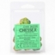 Chessex Gemini Polyhedral Ten d10 Sets - Gold-Green w/white