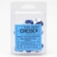 Chessex Gemini Polyhedral Ten d10 Sets - Astral Blue-White w/red