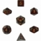 Chessex Scarab 7-Die Set - Blue Blood w/gold