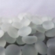 Chessex Gaming Glass Stones in Tube - Frosted Crystal Clear (40)