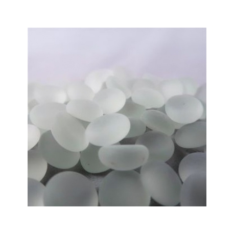 Chessex Gaming Glass Stones in Tube - Frosted Crystal Clear (40)
