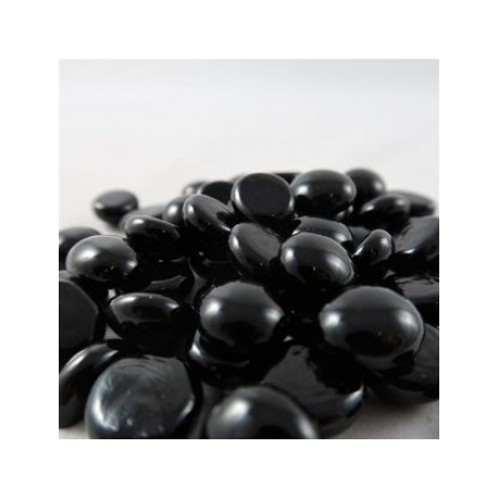 Chessex Gaming Glass Stones in Tube - Black Glass (40)