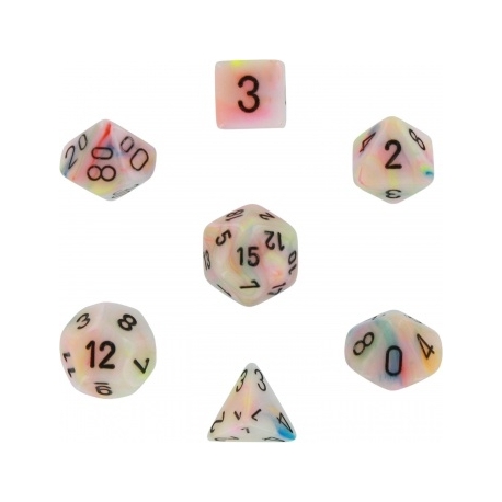 Chessex Festive 7-Die Set - Circus w/black
