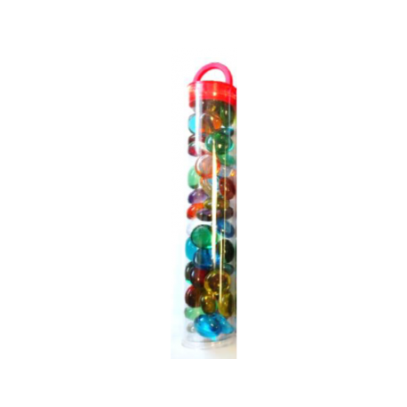 Chessex Gaming Glass Stones in Tube - Assorted Crystal (40)