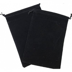 Chessex Large Suedecloth Dice Bags Black