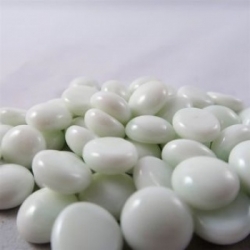 Chessex Gaming Glass Stones in Tube - White (40)