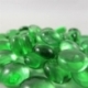 Chessex Gaming Glass Stones in Tube - Crystal Light Green (40)