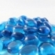 Chessex Gaming Glass Stones in Tube - Crystal Aqua (40)