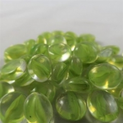 Chessex Gaming Glass Stones in Tube - Catseye Green (40)