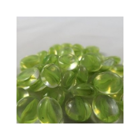 Chessex Gaming Glass Stones in Tube - Catseye Green (40)