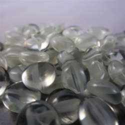 Chessex Gaming Glass Stones in Tube - Catseye White (40)
