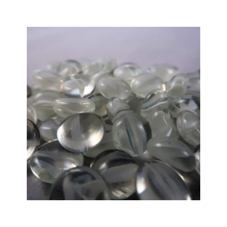 Chessex Gaming Glass Stones in Tube - Catseye White (40)