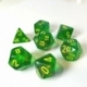 Chessex Borealis Polyhedral 7-Die Set - Maple Green w/yellow