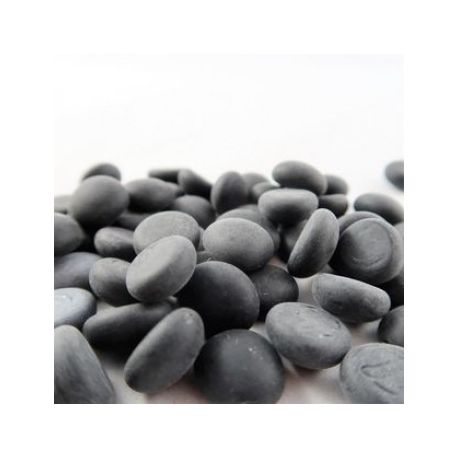 Chessex Gaming Glass Stones in Tube - Frosted Opal Black (40)