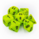 Chessex Vortex 7-Die Set - Bright Green w/black