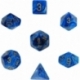 Chessex Vortex 7-Die Set - Blue w/gold