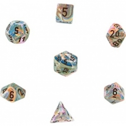 Chessex Festive 7-Die Set - Virbrant w/brown