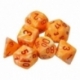 Chessex Festive Polyhedral 7-Die Set - Sunburst w/red