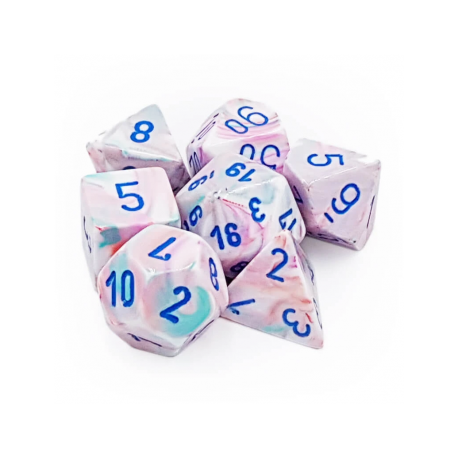 Chessex Festive Polyhedral 7-Die Set - Pop Art w/blue