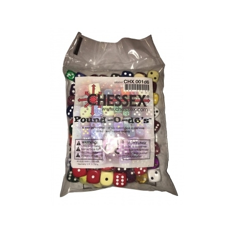 Chessex Dice Assortments Pound-o-d6 (80-100 Dice)