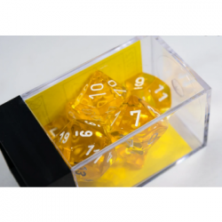 Chessex Translucent Polyhedral 7-Die Set - Yellow/white