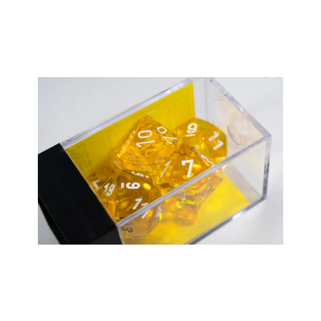 Chessex Translucent Polyhedral 7-Die Set - Yellow/white