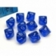 Chessex Translucent Polyhedral Ten d10 Set - Blue/white