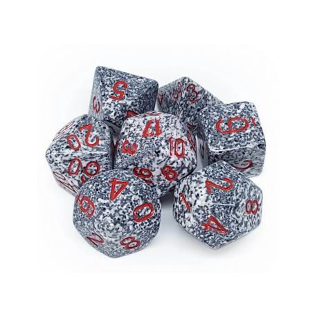 Chessex Speckled Polyhedral 7-Die Set - Granite