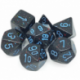 Chessex Speckled Polyhedral 7-Die Set - Blue Stars