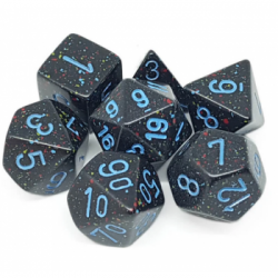 Chessex Speckled Polyhedral 7-Die Set - Blue Stars