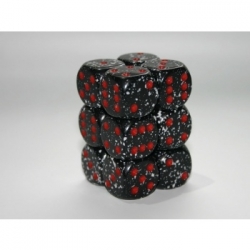 Chessex Speckled 16mm d6 with pips Dice Blocks (12 Dice) - Space