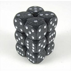 Chessex Speckled 16mm d6 with pips Dice Blocks (12 Dice) - Ninja