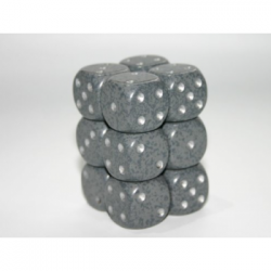 Chessex Speckled 16mm d6 with pips Dice Blocks (12 Dice) - Hi- Tech