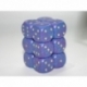 Chessex Speckled 16mm d6 with pips Dice Blocks (12 Dice) - Silver Tetra