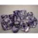 Chessex Ten D10 Sets - Nebula Black w/white