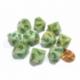 Chessex Ten D10 Sets - Marble Green w/dark green