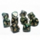 Chessex Ten D10 Sets - Scarab Jade w/gold