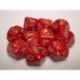 Chessex Ten D10 Sets - Vortex Burgundy w/gold