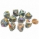 Chessex Ten D10 Sets - Festive Vibrant w/brown