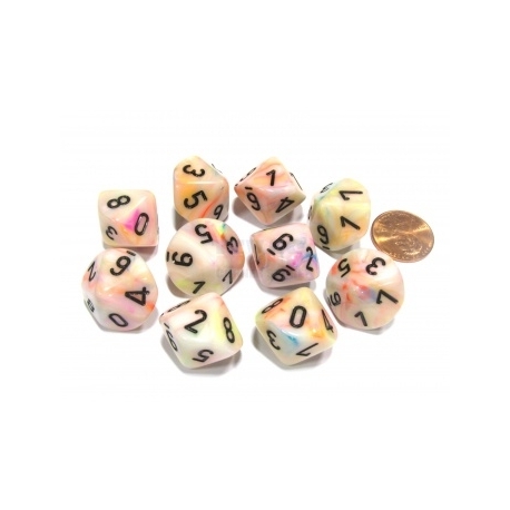 Chessex Ten D10 Sets - Festive Circus w/black