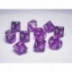 Chessex Ten D10 Sets - Festive Violet w/white